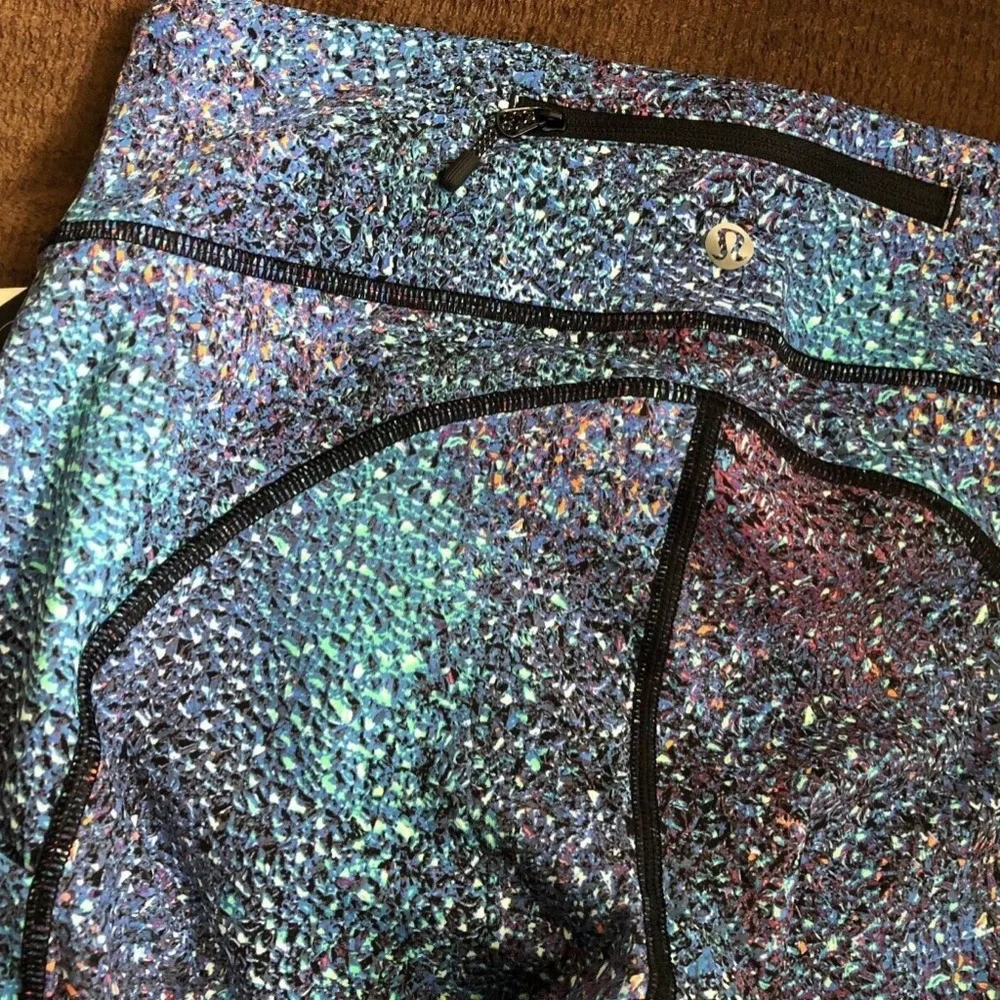 Lululemon Speed Tight Rainbow Splatter Mermaid Legging Non Reflective Size6 NWT! - Picture 6 of 10